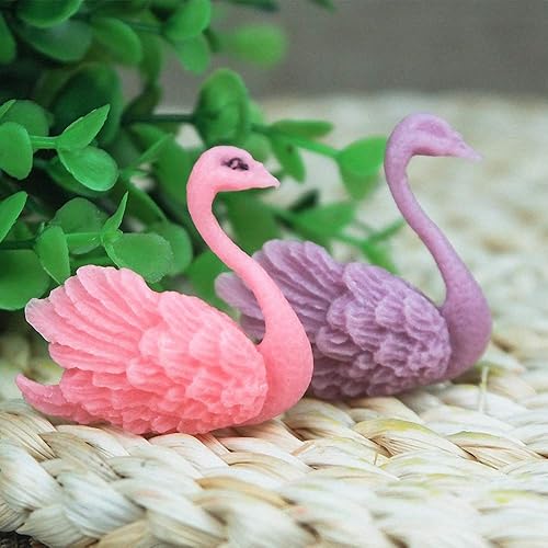 Miniatura 4 de Paquete de 2 moldes de silicona para fondant de cisne, chocolate, caramelo, azúcar, manualidades, goma de mascar, herramientas de decoración de