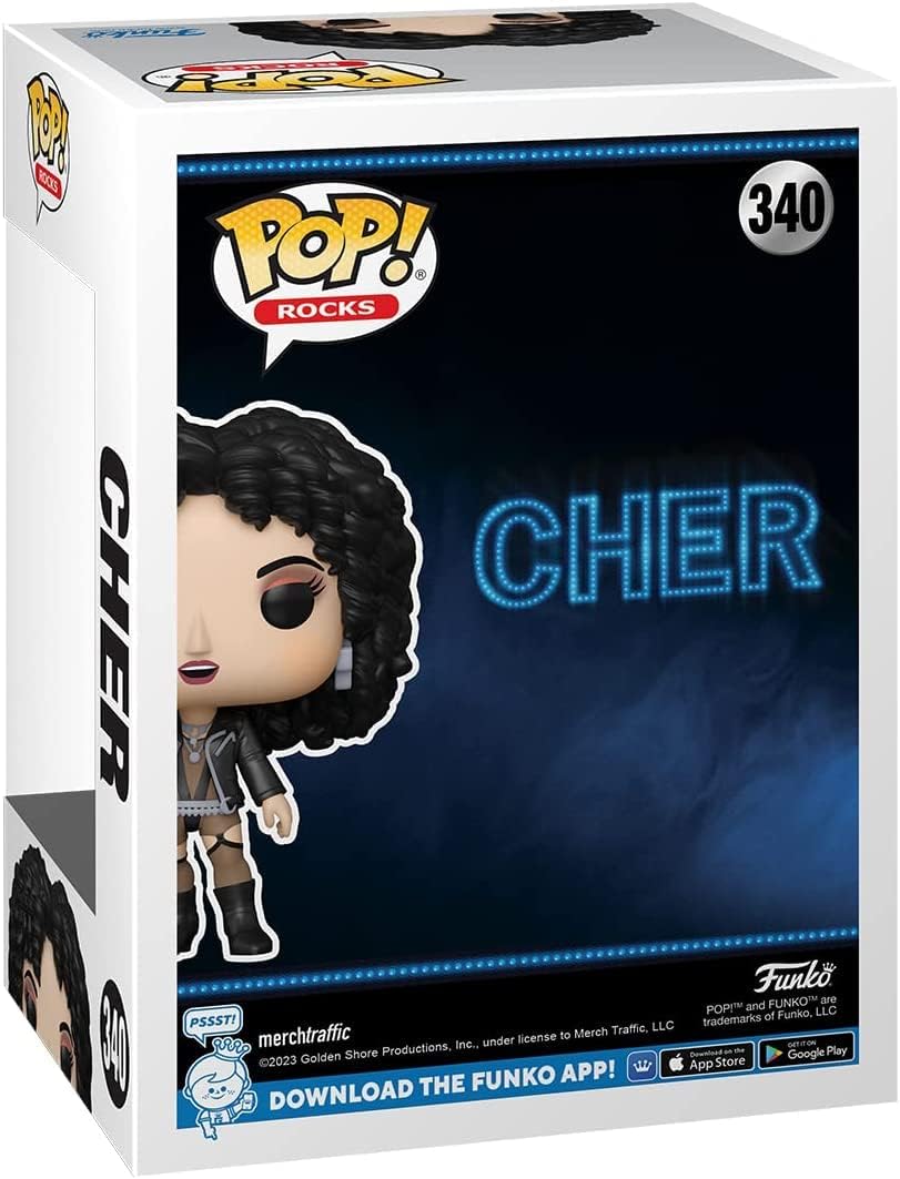 POP Rocks: Cher - If I Could Turn Back Time Funko Vinyl Figure (Bundled with Compatible Box Protector Case), Multicolor, 3.75 inches