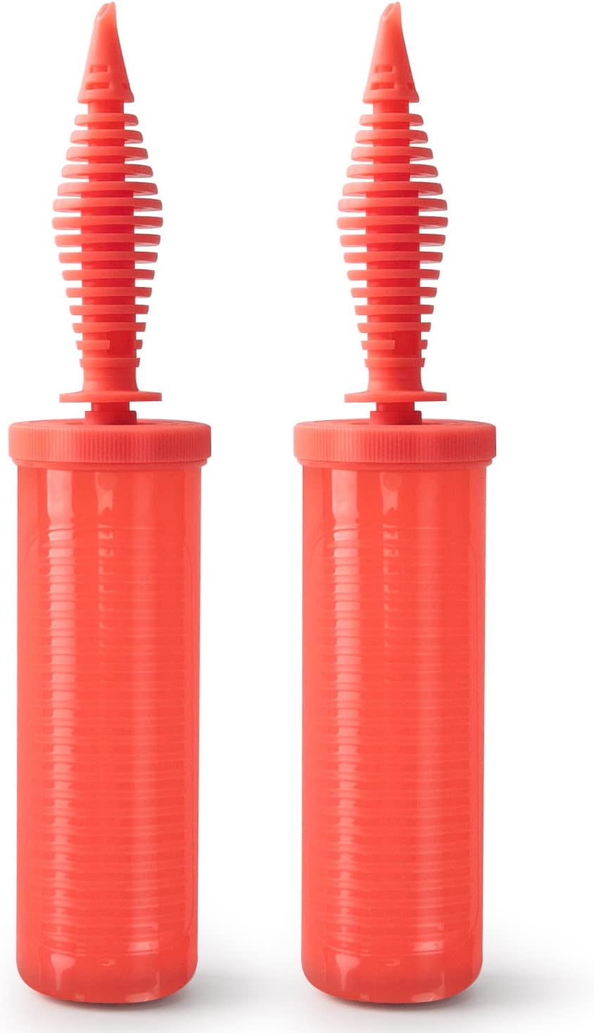 Balloon Pump Hand - Balloon Pump Handheld for Balloons, 2-Way Double Action Air Inflator Pump (Red-02)