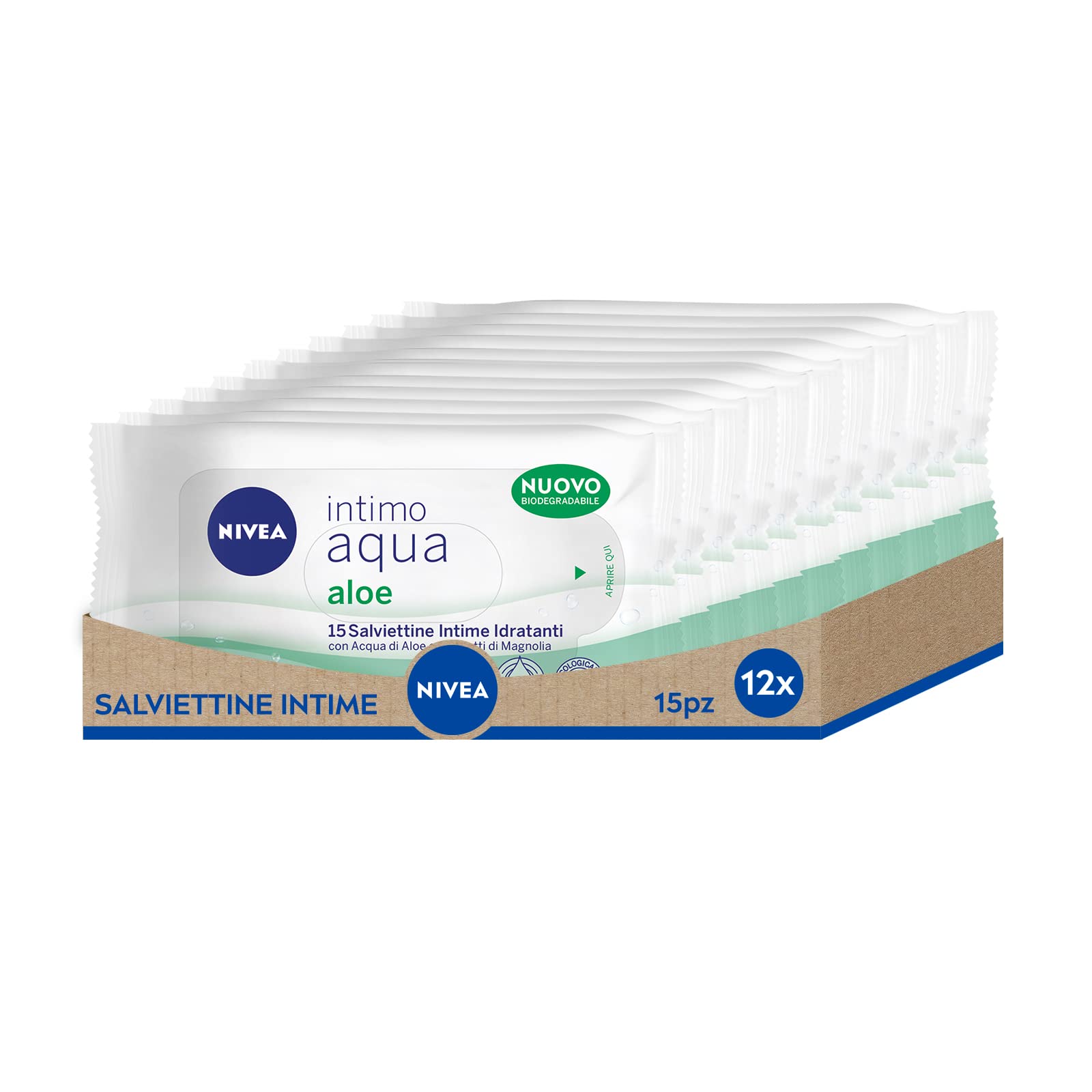Salviettine Intime Nivea Aloe 15pz