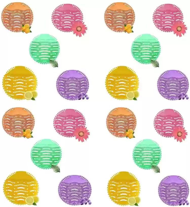 Urinal Mat for Toilet, (Pack of 20) Mix Fragrance Urinal Screen Mat, Toilet Mat, Urinal Hygiene Products, Urinal Screen Mats with Fragrance, Anti Splash Urinal Mat.-image-20