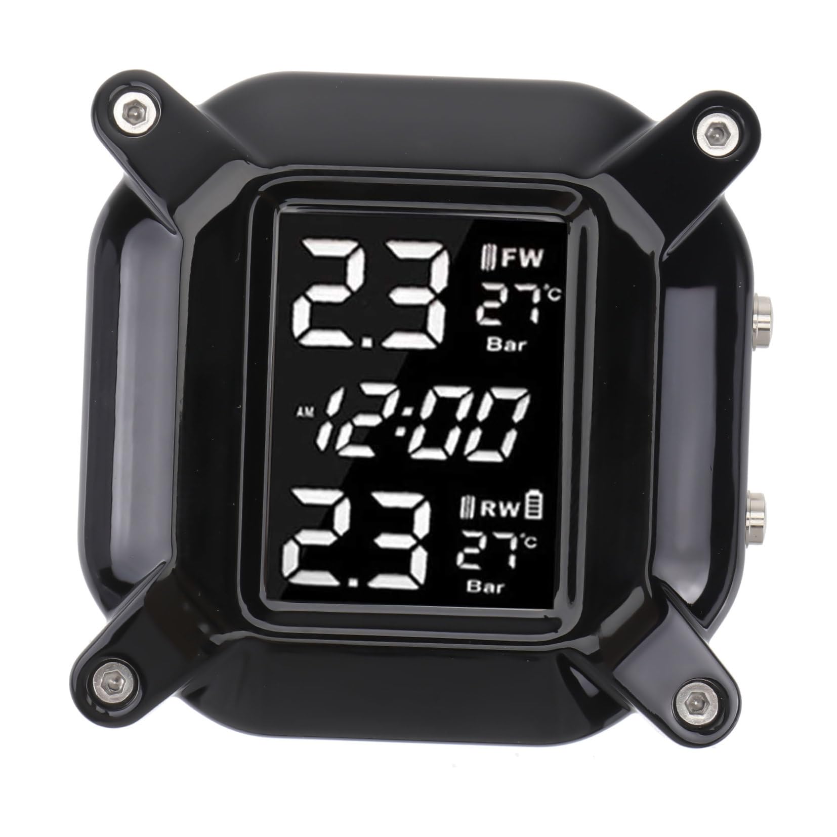Monitor de Presión de Neumáticos Plástico Resistente para Motocicleta y Función de Monitoreo de Temperatura en Real Sensor de Alta Precisión