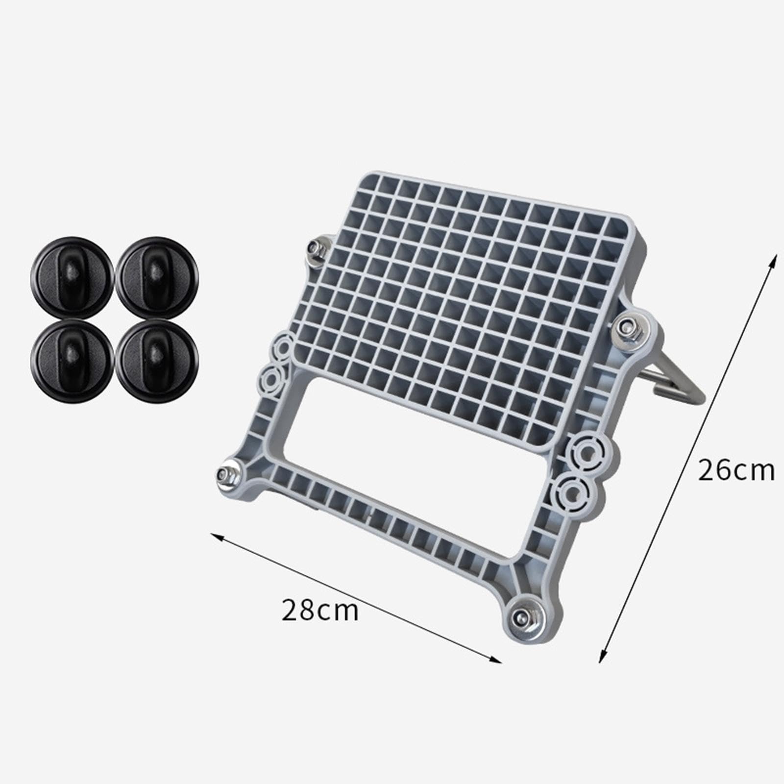 QSTDGVPW Boat Motor Mount Bracket Set Marine with 4Pcs Bases Sturdy Inflatable Boat Accessories for Fishing Kayaks Paddle Boards