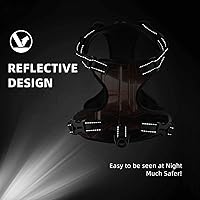 Vista 7 de Ray tracing Reflection Dog Harness – No Pull Pet Vest with Reflective Straps and Quick Release Buckles – Breathable Oxford Fabric, Adjustable