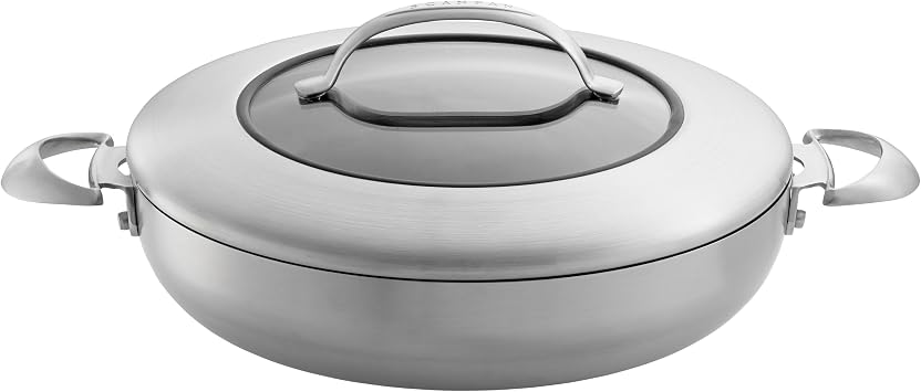 SCANPAN CTX 12-3/4-Inch Covered Chef's Pan (65113200), Stainless Steel