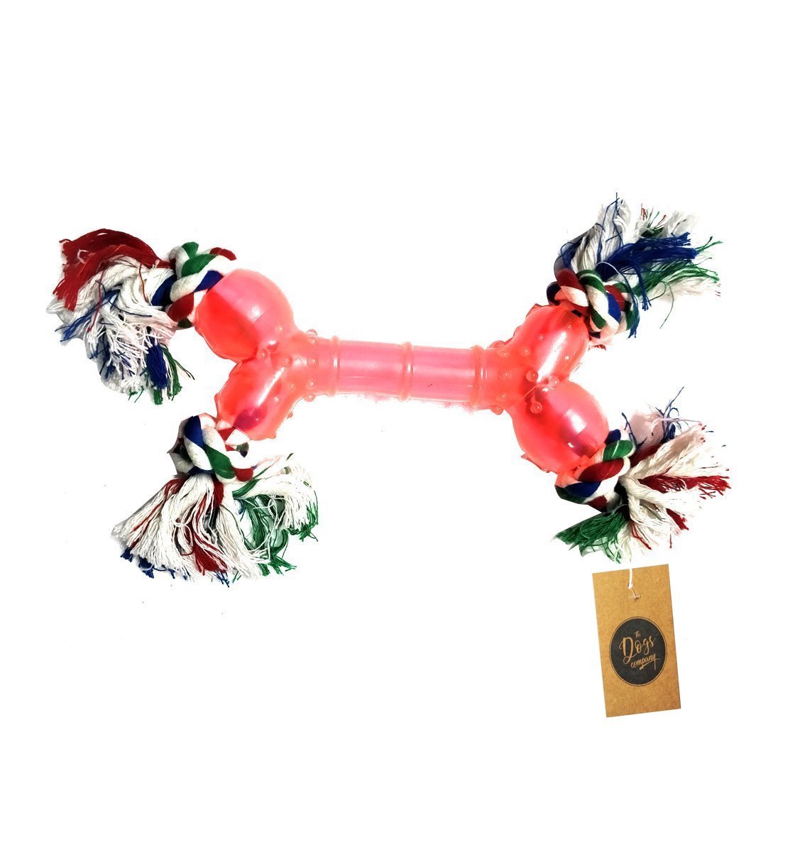 The Pets Company Rubber Rope Bone Dog Chew Toy, Puppy Teething Toy, 9 inches, Color May Vary (B07CNQJ6VB) Amazon Price History, Amazon Price Tracker