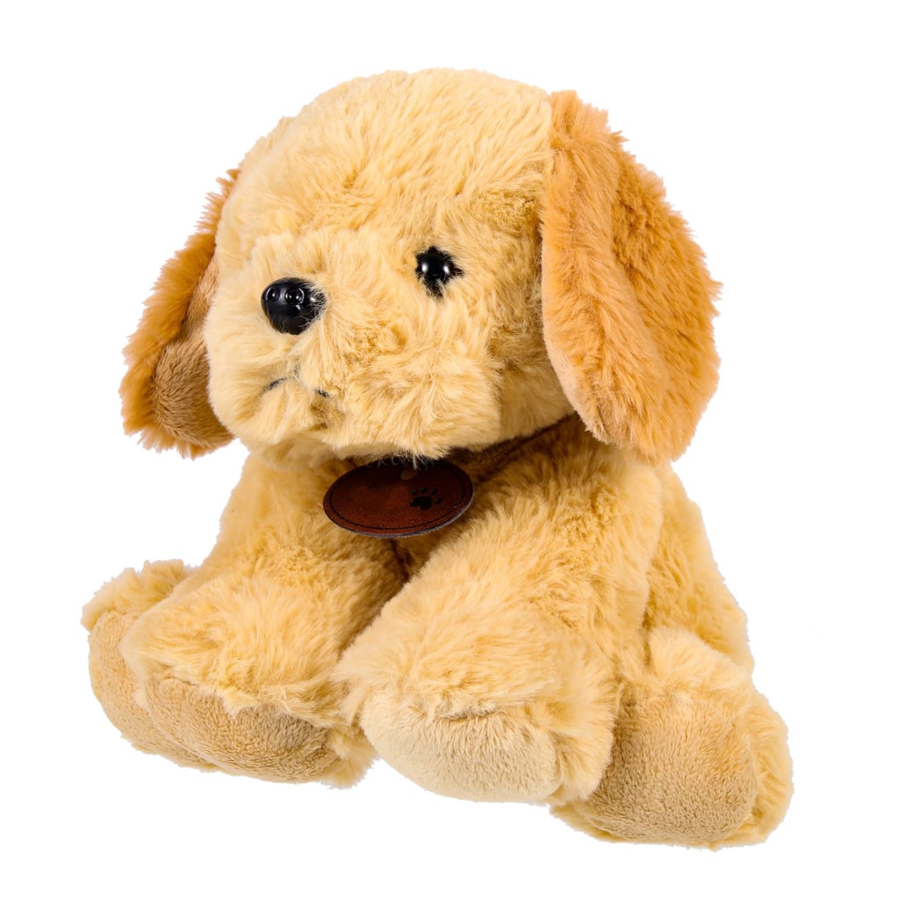 Muñeca de Cachorro de Peluche 1 Pieza de Algodón PP para Niños | Sentado, Forma de Perro Joven, Uso Decorativo, Ligero y Fácil de Guardar