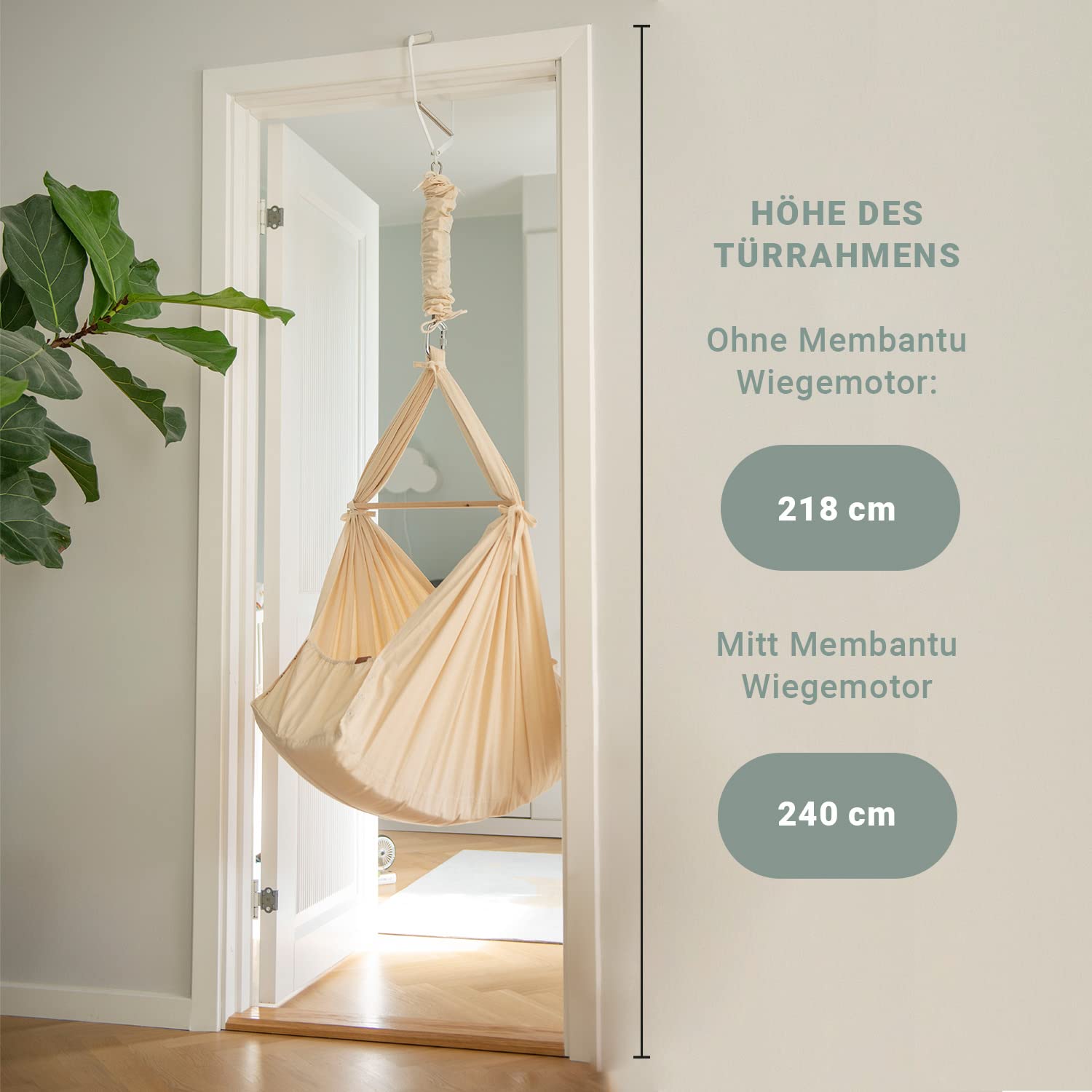 Love Handle Deurklem voor veerwieg & babyhangmat, snel en eenvoudig te