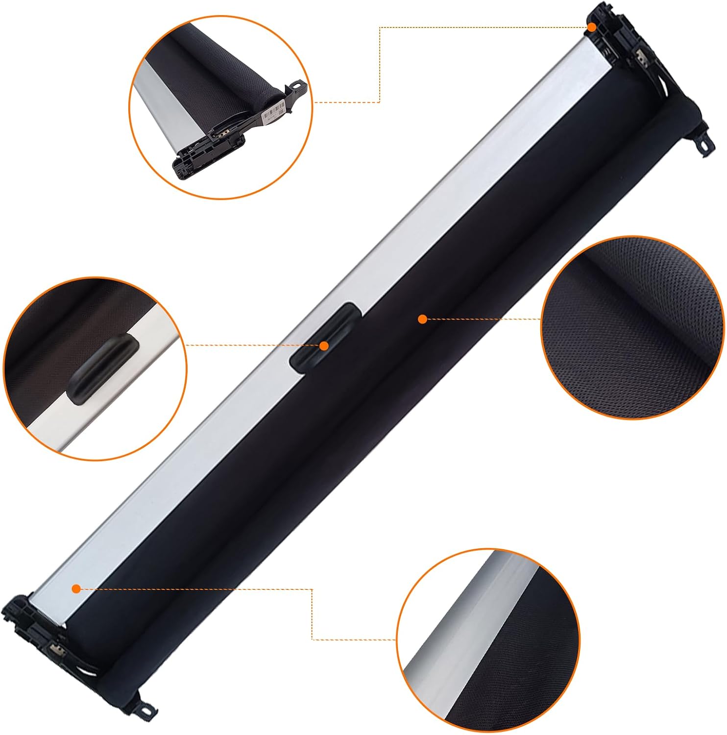 Car Panorama Sunroof Sunshade Curtain Cover Assembly 8VD877307 for Audi A3 2010 2011 2012 2013 2014 2015 2016 2017 2018/for Audi A1 2010-2018 5-Door Edition (Black)