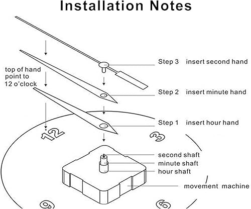 Miniatura 7 de AkoMatial Reloj de pared 3D sin marco, silencioso, sin tictac, funciona con pilas, reloj colgante de 16 pulgadas para sala de estar, dormitorio,