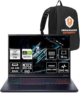 ACER Predator Helios Neo16 Ultra9 275Hx 24Gb 512Gb Ssd Rtx5070Ti/12Gb 16" Qhd+ Fdos Gaming Laptop