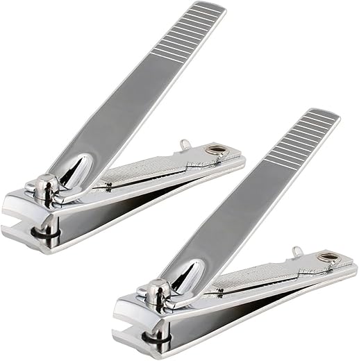 VEGA Small Nail Clipper, Silver (Pack of 2)