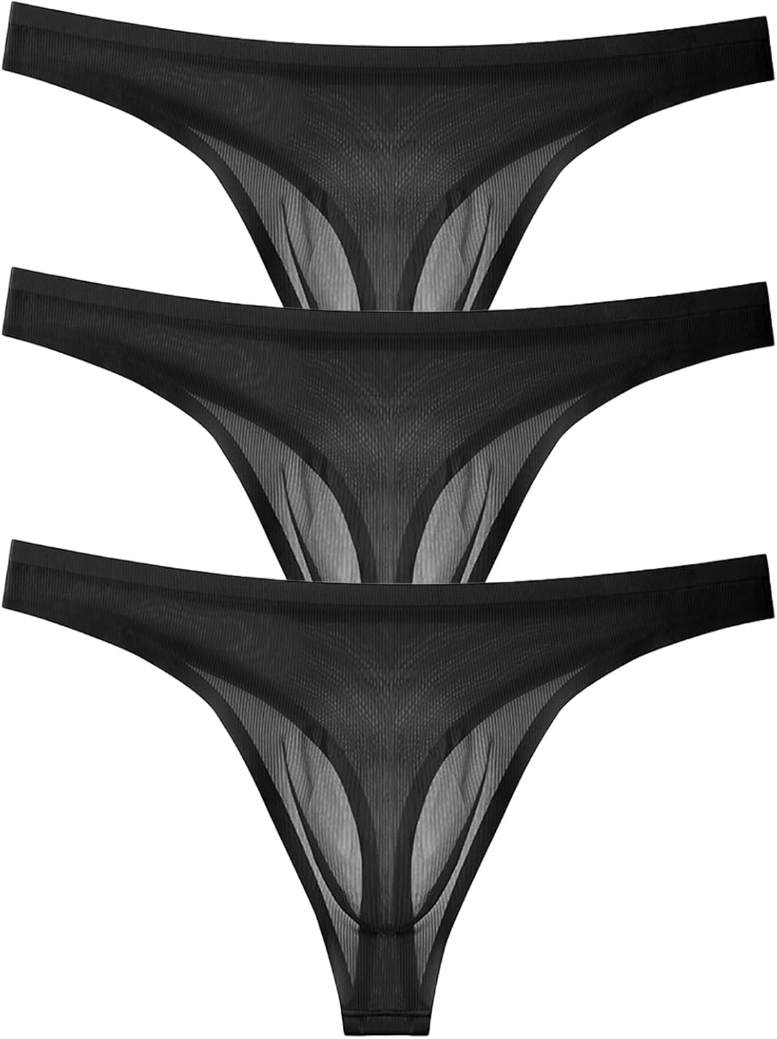 Men's Seamless Briefs Breathable Transparent Ultra-thin Underwear Sexy Bikini