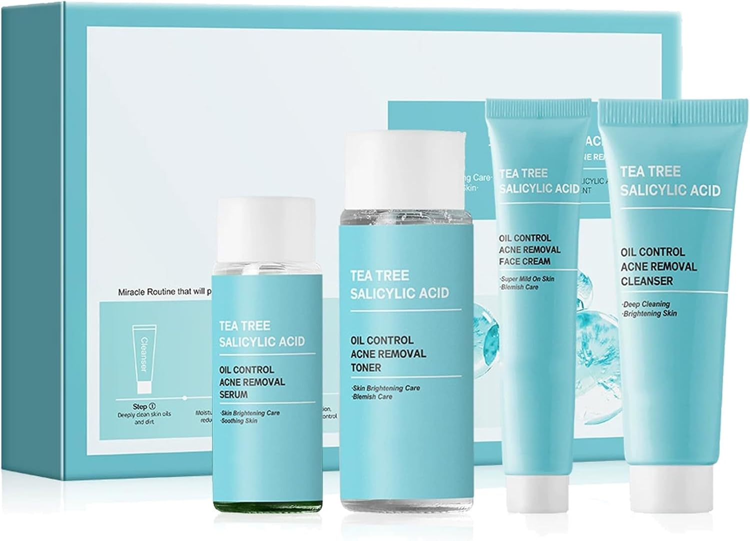 Skincare Gift Set Tea Tree Skin Care Sets & Kits, Pampering Gifts for Women, Soothing, Moisturizing, Oil – Controlling, Facial Travel Skincare Sets