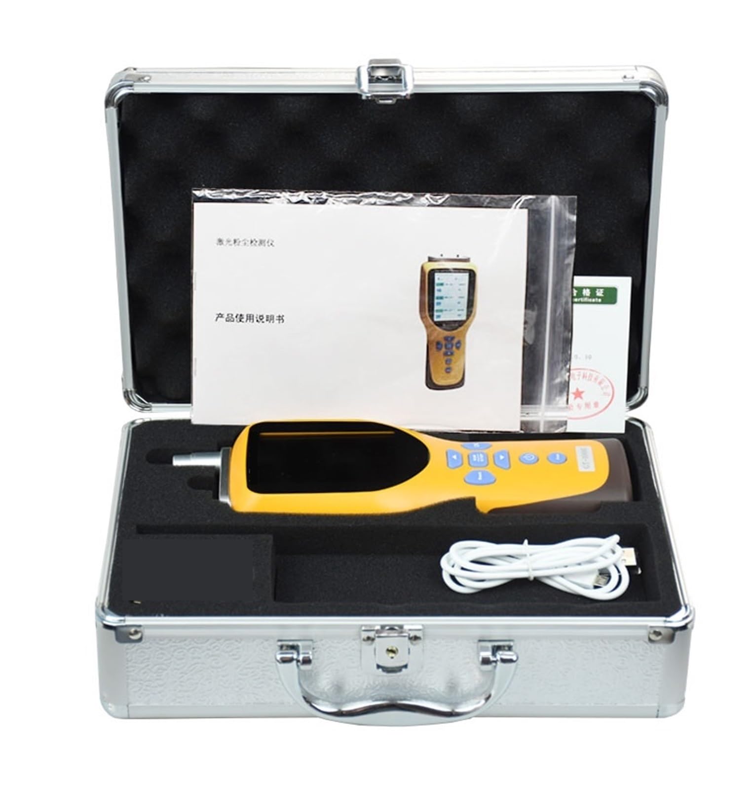 Contatore di particelle polvere a mano Rilevatore qualità dell'aria Pm2.5 Pm10 Per cucina e camper