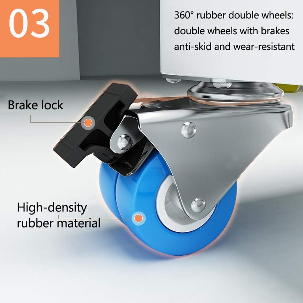 Universal Mobile Base,Fridge Stand with Strong Feet,Multi-Functional Adjustable Base for Dryer, Washing Machine and Refrigerator. ( )