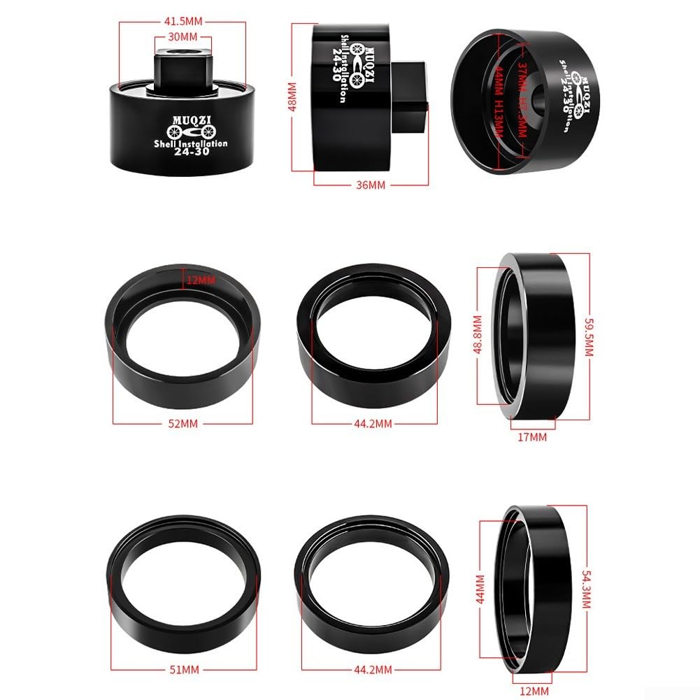 Kit Estrattore Movimento Centrale Bici BB86 PF30 Alluminio | Lega alluminio robusta, acciaio , rimozione/installazione rapida, compatibile BB86 PF30, uso officina casa(Tool set)