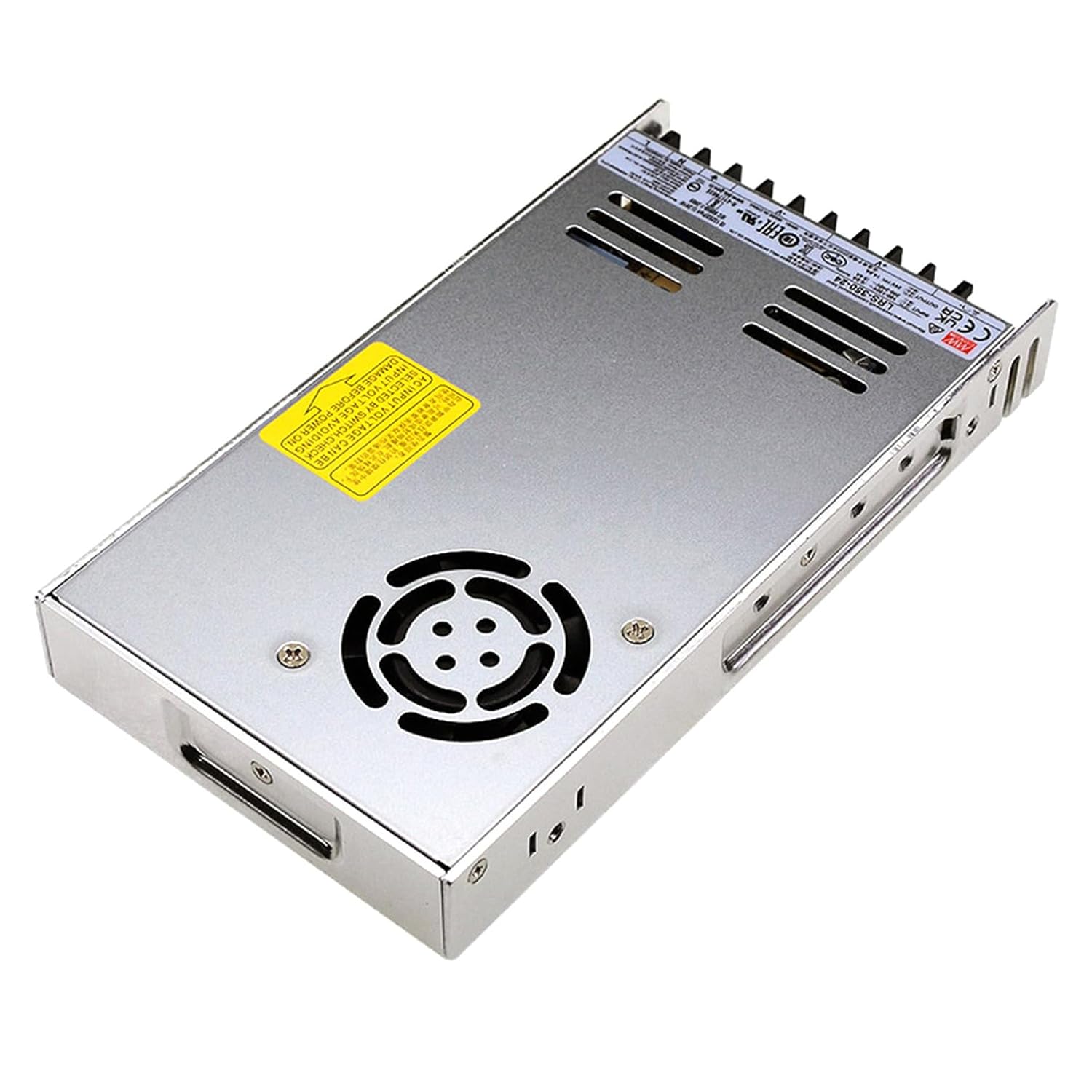 LRS-350-24 24V 14.6A 350W Single Output Switching Power Supply AC-DC, Industrial Automation, 1U Low Profile, 90-132VAC/180-264VAC, High Efficiency, Reliable