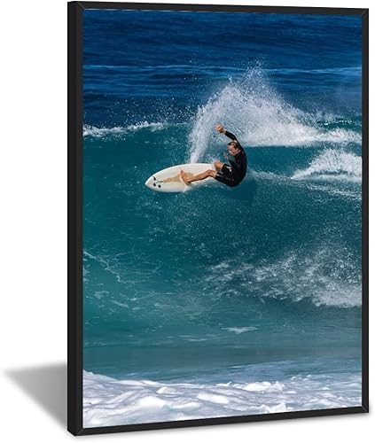 Miniatura 29 de Póster retro de Hawaii Surfing Fun para verano, playa tropical, arte de pared, olas del océano azul, surfista, tabla de surf, tabla de surf, Arte de