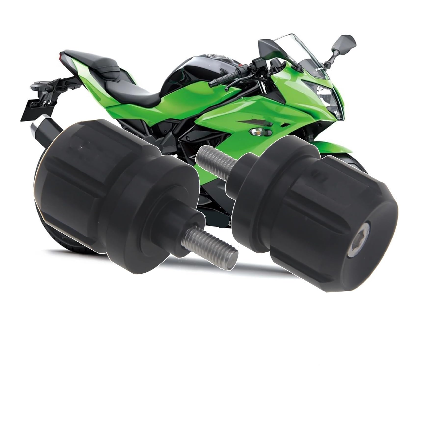 Per KA&WASAKI Per Ni&nja 250 Dal 1987 Al 2012...2008 2009 2010 2011 Tappi Terminali Manubrio Universali Per Moto Da 8 Mm Moto Tappi Manubrio terminali
