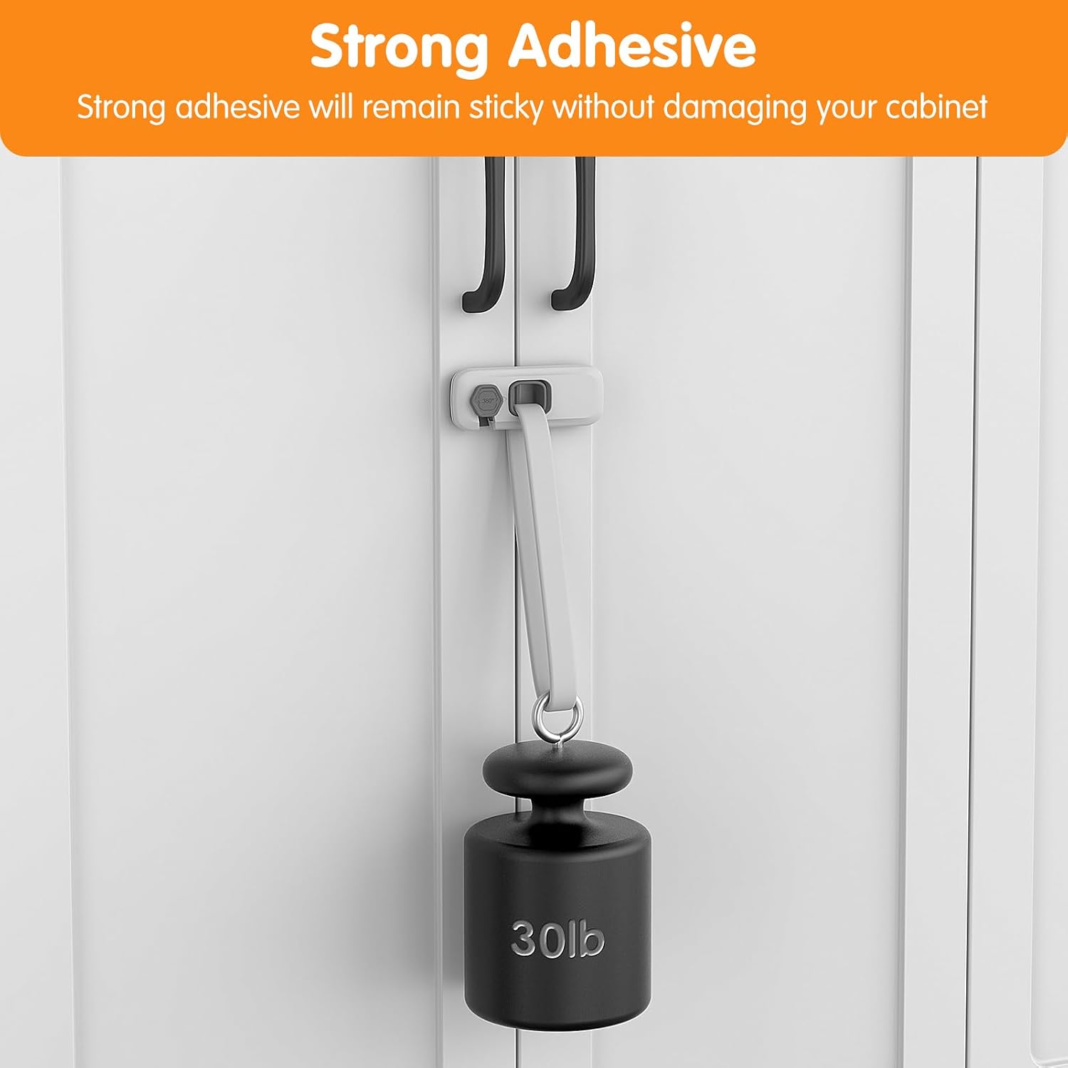8 Pack Cabinet Locks Baby Proofing, Multi-Purpose Child Proof Cabinet Locks with Strong Adhesive, Safety Baby Locks for Cabinets, Baby Safety Locks for Cabinets, Kitchen Toddler Cabinet Locks