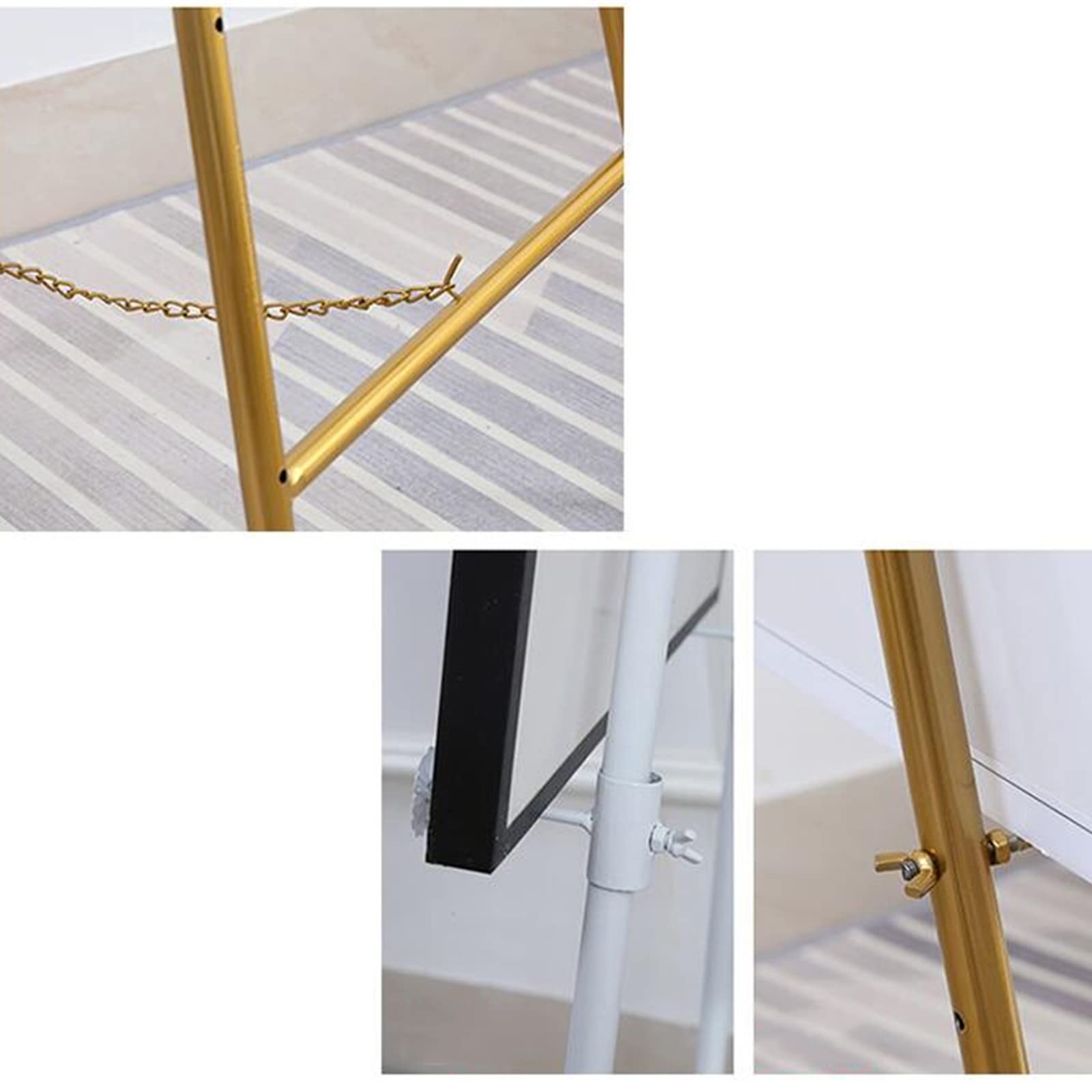 Amazon.co.jp: 折りたたみ式イーゼル ゴールド アイアン イーゼル 絵画