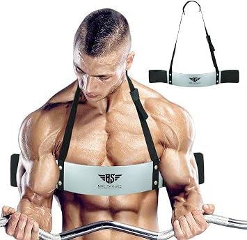Arm Blaster for Biceps & Triceps Dumbbells & Barbells Curls Muscle Builder Bicep Isolator for Big Arms Bodybuilding & Weight Lifting Support for Strength & Muscle Gains by Be Smart
