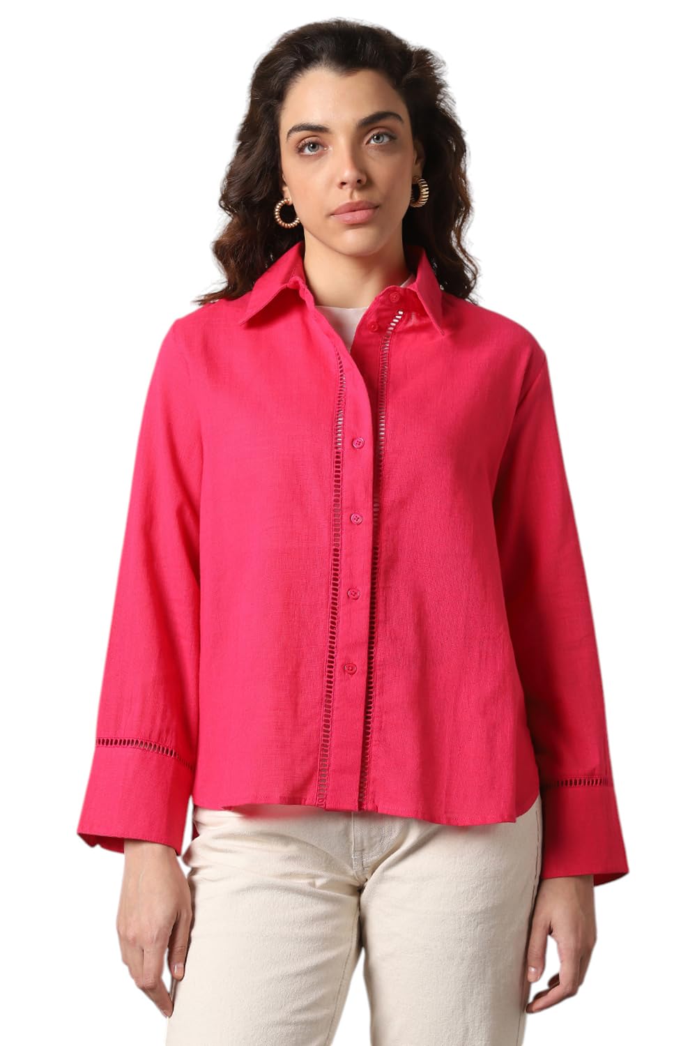high star clothing HIGH Star Oversized Solid Shirt for Women | Stylish Tops for Women | Comfortable and Trendy Casual Shirt-picture-17
