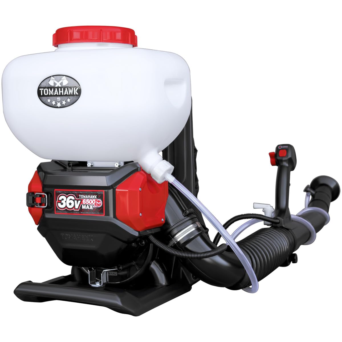 Tomahawk 4 Gal Battery Powered Backpack Mosquito Fogger Sprayer 36V (4 Gal Fogger) by Tomahawk Power – 4 Gallon, Plastic, Red, Model eTMD14
