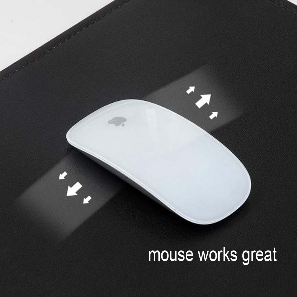 Tappetino protettivo per mouse, tappetino da scrivania, impermeabile, antigraffio, in pelle PU, per ufficio, casa, scrivania, tappetino da scrivania (60 x 120 cm, verde scuro)