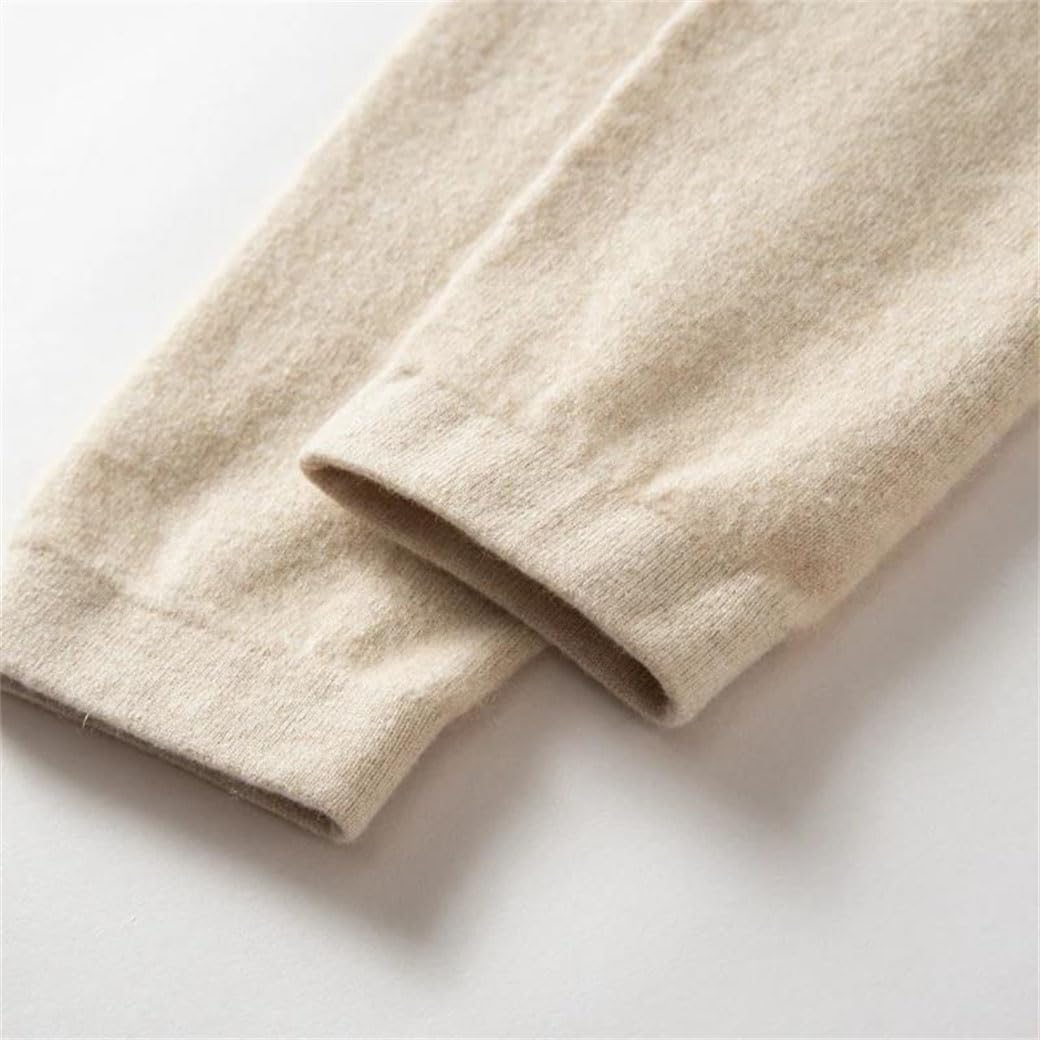 Women's 100% Cashmere Leg Warmers Winter Knit Warm Soft Boot Gaiter High Knee Sleeve Boot Topper Stocking