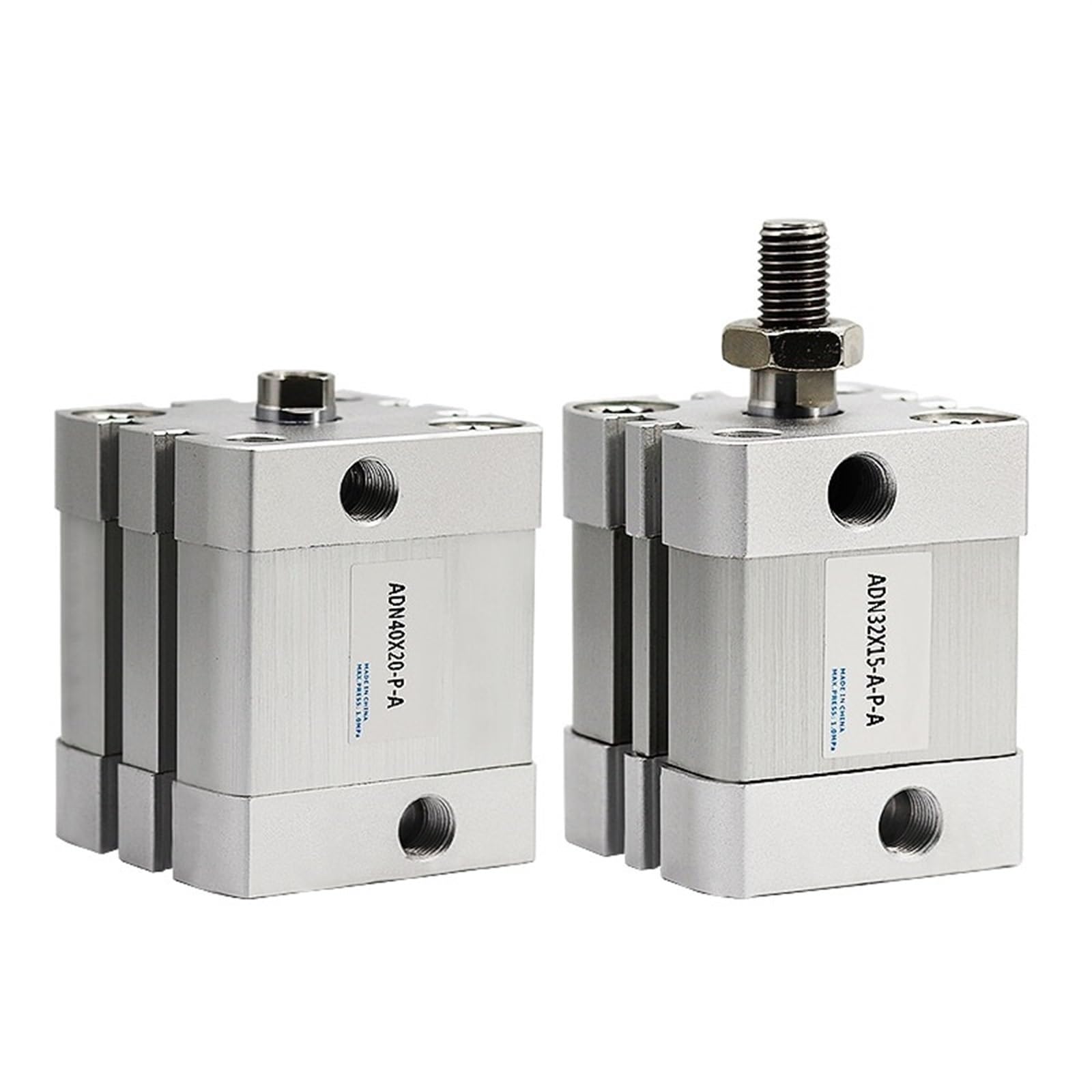 Cylindre pneumatique ADN anti-vibration compact bore 40mm APA 100mm