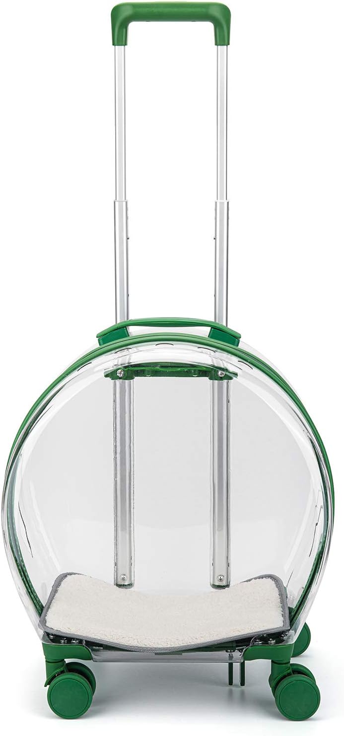 VENLOIS Pet Carrier Rolling Pet Carrier Pet Trolley Case Pet Travel Carrier Pet Box Cat Wheel Transparent Pet Bag Pet Supplies Pet Bag…