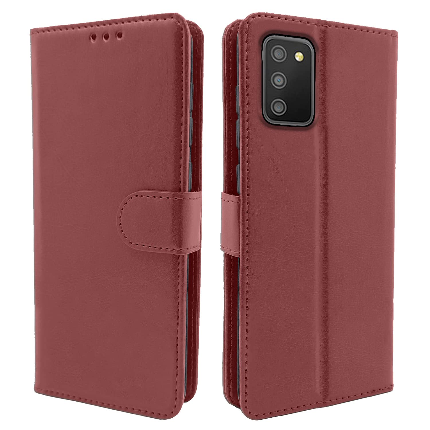 Pikkme Galaxy M02s Leather Magnetic Flip Wallet Case Cover for Samsung Galaxy M02s (Brown) (B08RZ39WP3) Amazon Price History, Amazon Price Tracker
