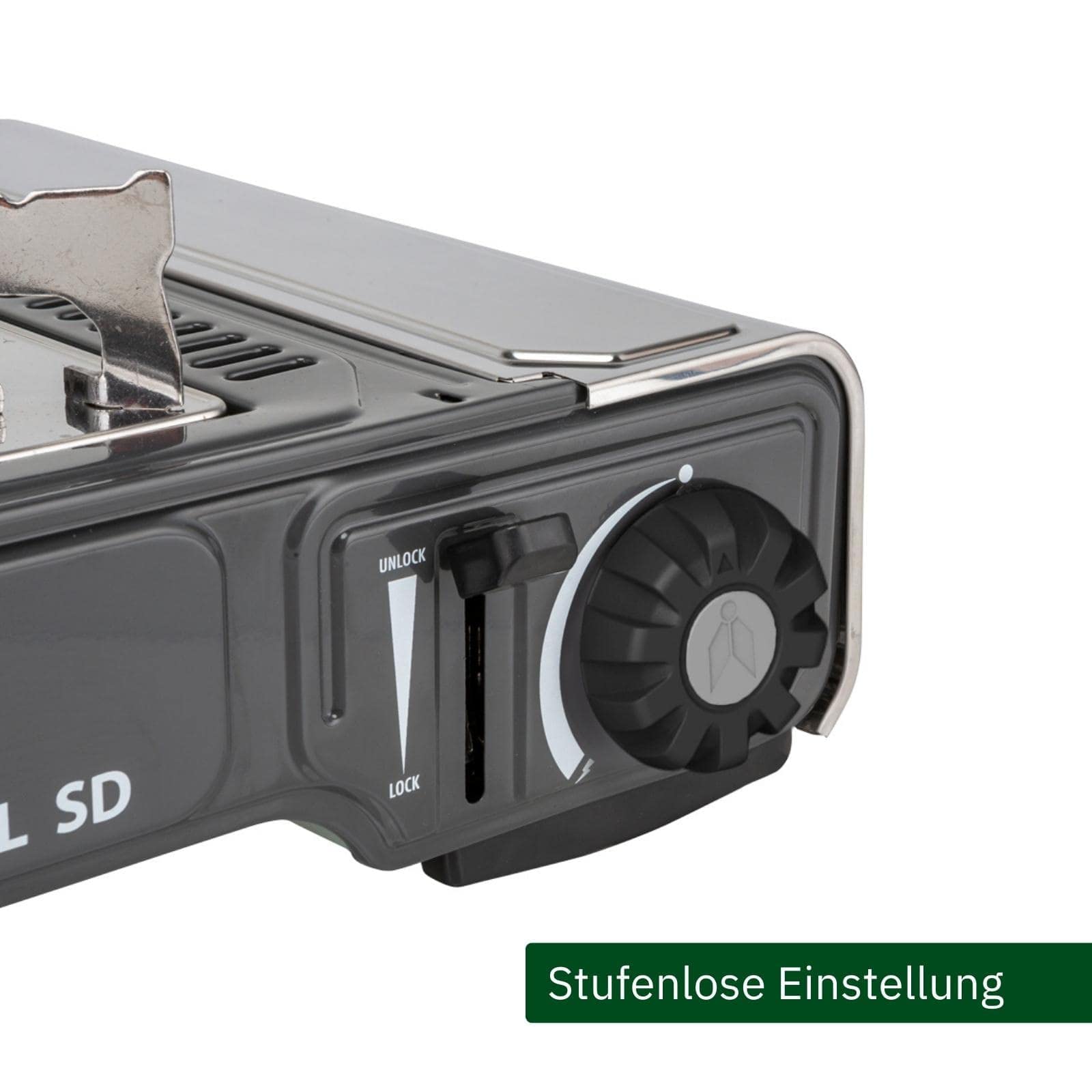 BRUNNER: Gas-Kochplatte Einflammig Indoor & Outdoor - Mit Piezozündung 2,2 kW - Gasherd Mit Zündsicherung - DEVIL SD NG Für Ventilkartusche - Kompakt, Mobil & Im Koffer
