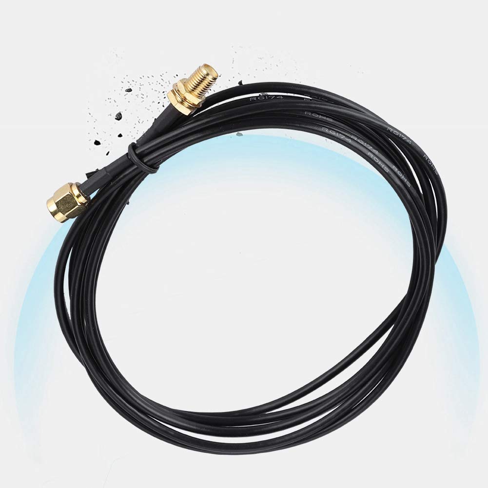 BROLEO Câble SMA vers SMA, cuivre pur résistant à 1000 insertions, câble coaxial SMA noir pour système réseau