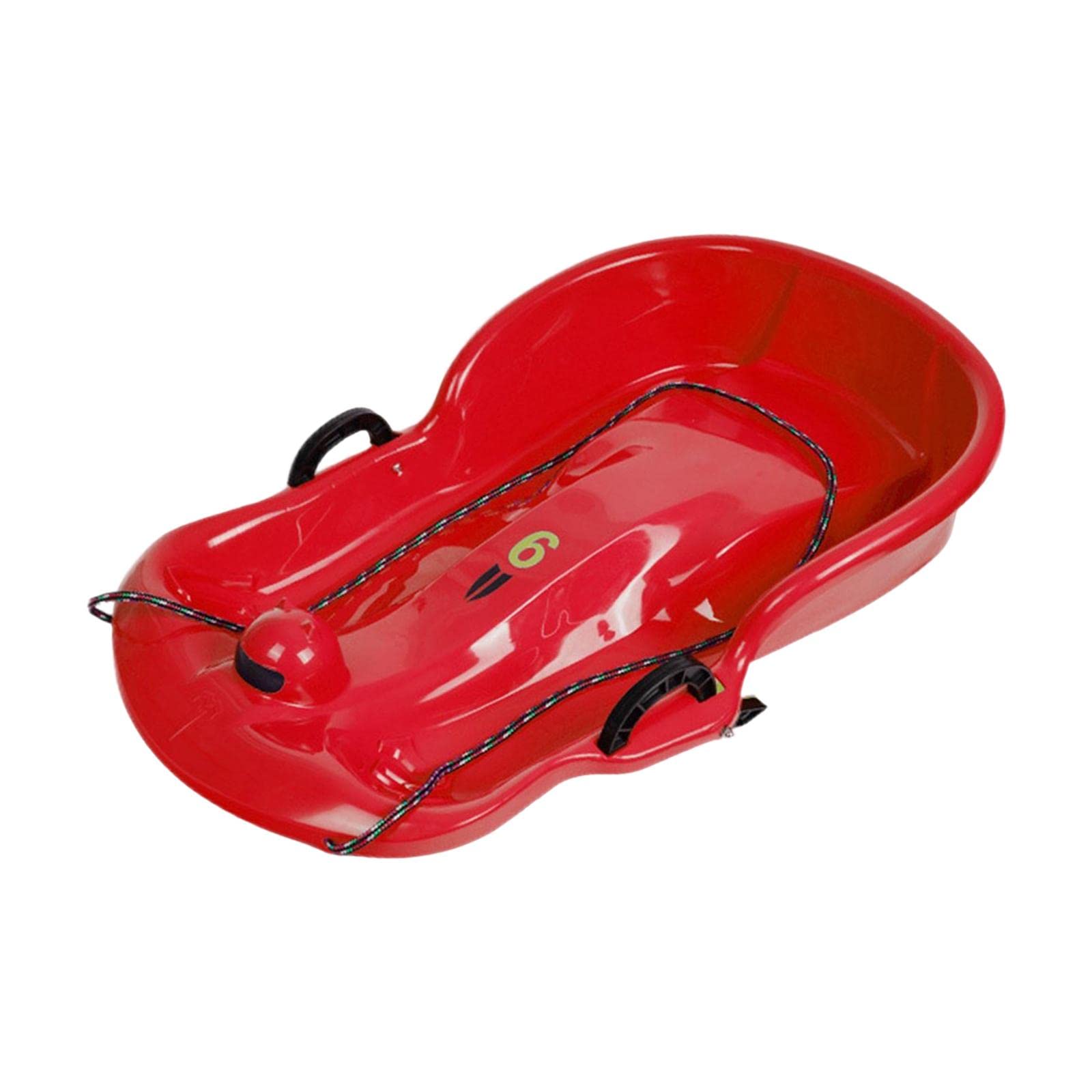 Luge Double Humain Luge de Neige Poignée Cordon Freins Siège Double PETG Adapté Aux Enfants Balades Jardin Loisirs Hiver Fêtes