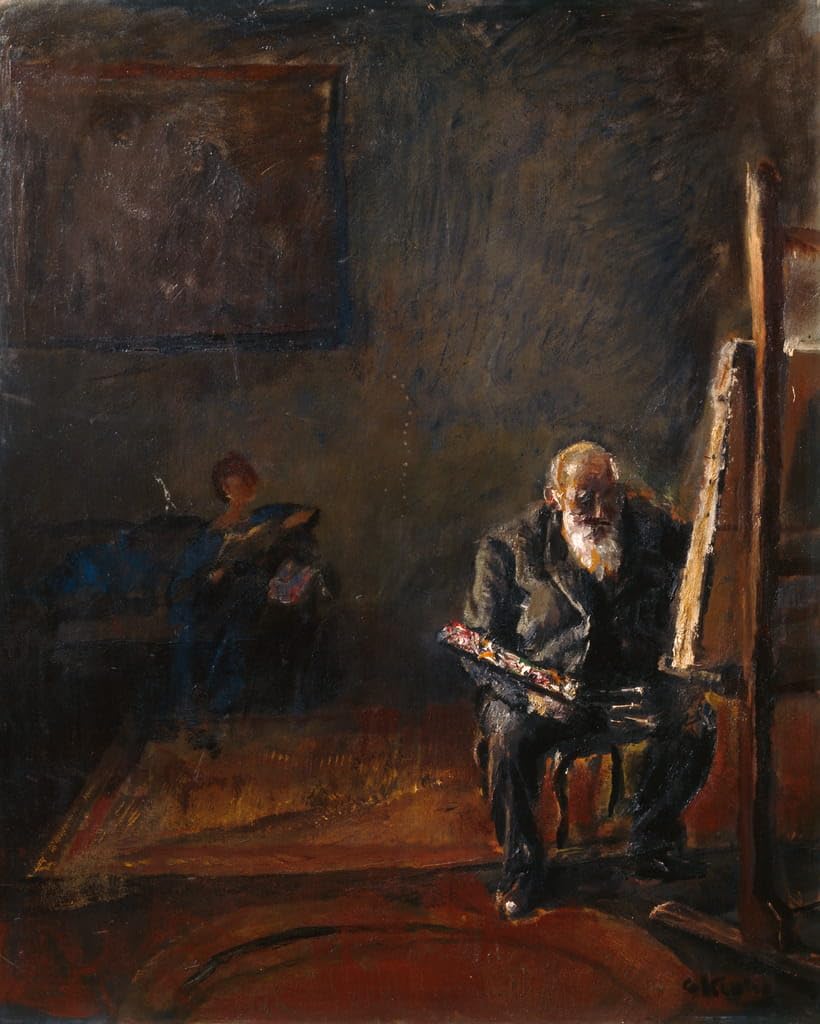 Impression sur toile Christian Krohg art mural abstrait haut de gamme - 5