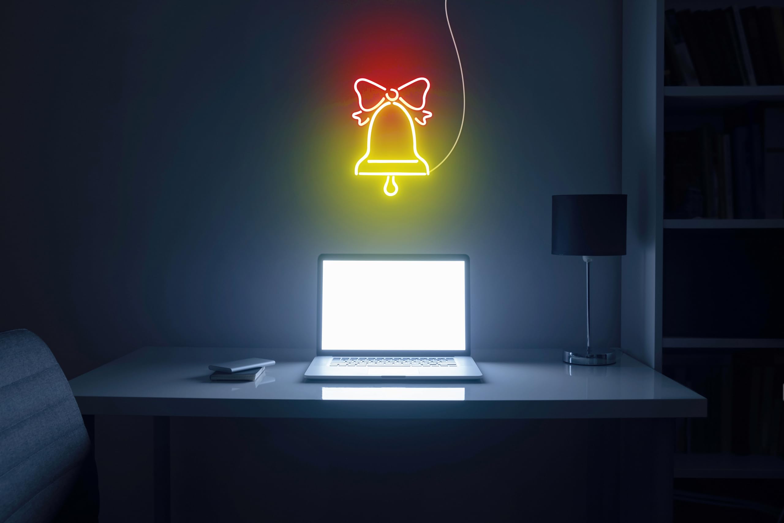 ADVPRO Letrero de neón LED de silicona flexible con cinta de Navidad - dorado - st16s66-fnu0094-e