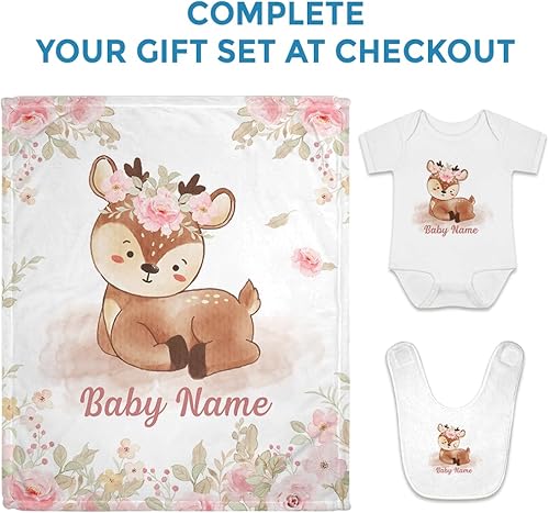 Vista 37 de Hyturtle Mantas de bebé personalizadas con nombre, mantas personalizadas para bebé niña, mantas personalizadas con temática de jirafa, manta de cama