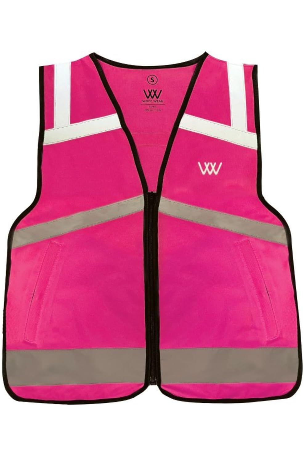 Woof Wear Chaleco de equitación Hi Vis - Rosa Hi Viz