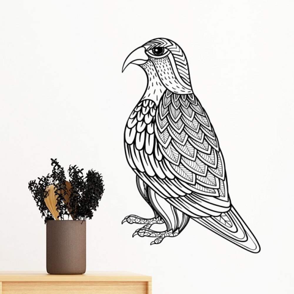 Papier Peint DIY Oiseau Peinture Volante Amovible | Solution Déco Murale Sans Traces 70cm