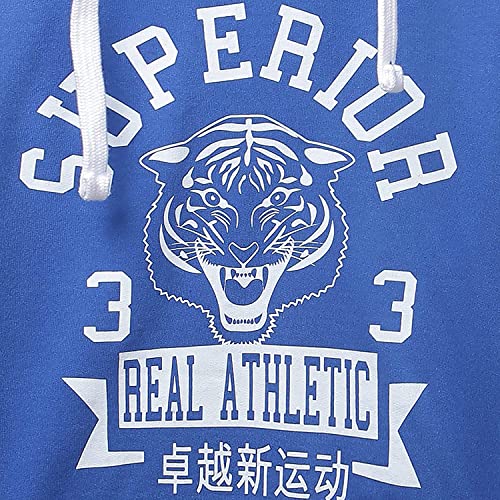 Image of Clotth Theory Boy's Fleece Solid Color Blocked Hooded Sweatshirt Jacket
