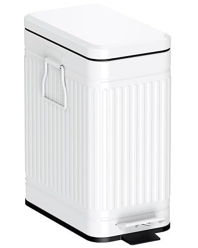 GibHerz 1.6 Gal Dog Poop Trash Can (White)
