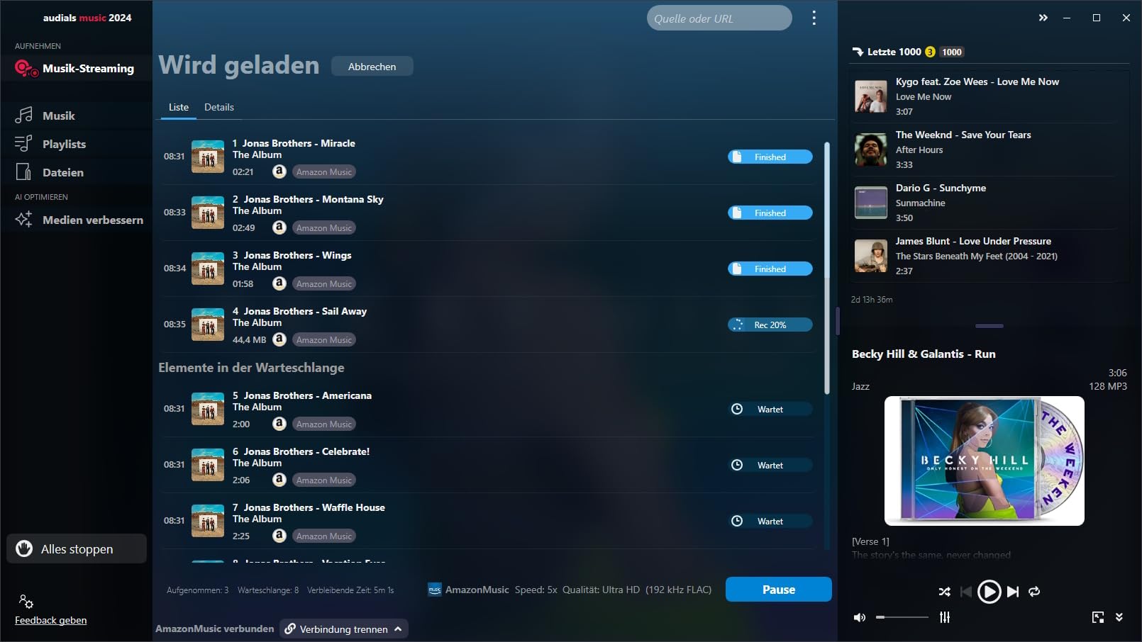 Audials Music 2024 - Deutsch / Multilingual - Windows 11/10 - *Dauerlizenz* Aufnahme von Streamingdiensten wie Audible, Spotify und Deezer... (Product Key Card) #PKC