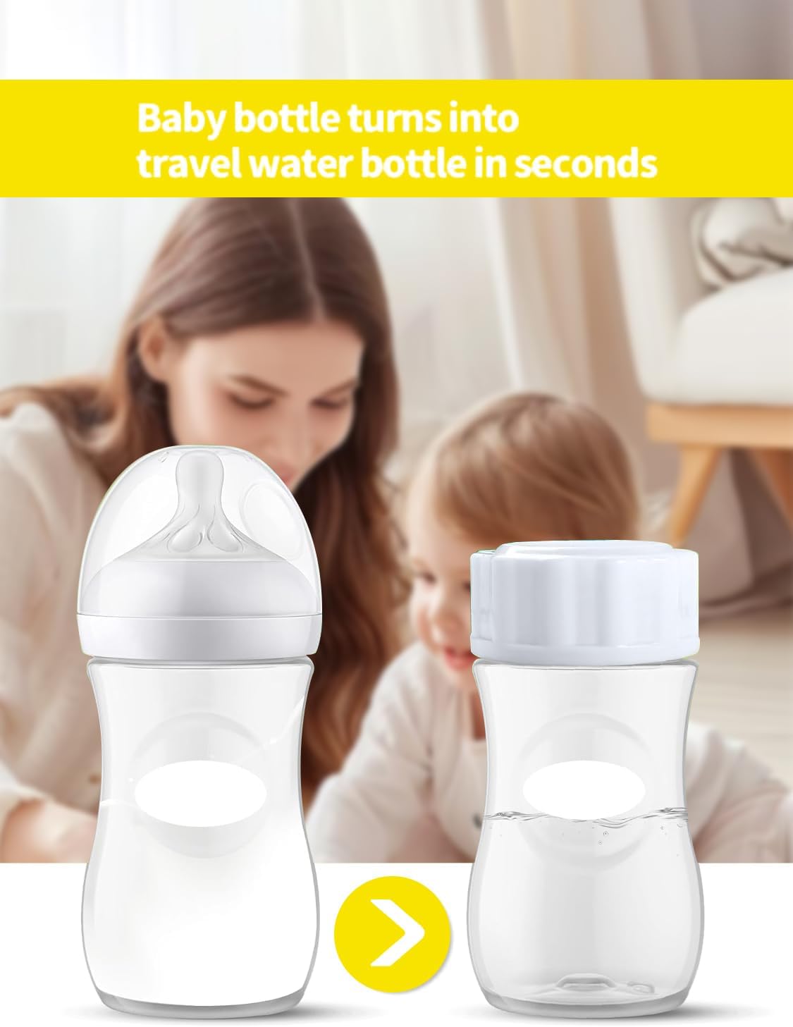 Solala (8-PCs) Travel Bottle Caps Compatible with avent bottle caps, Bottle Lids Replacement