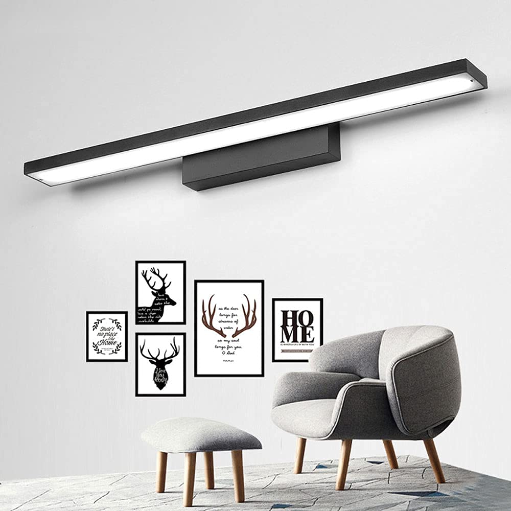 LED Spiegelleuchte Badlampe Schminktisch Lampe Nordic Spiegel Front Lichter Rahmen für Beleuchtung, 12W Front Spiegellampe Badspiegel Lampen oben
