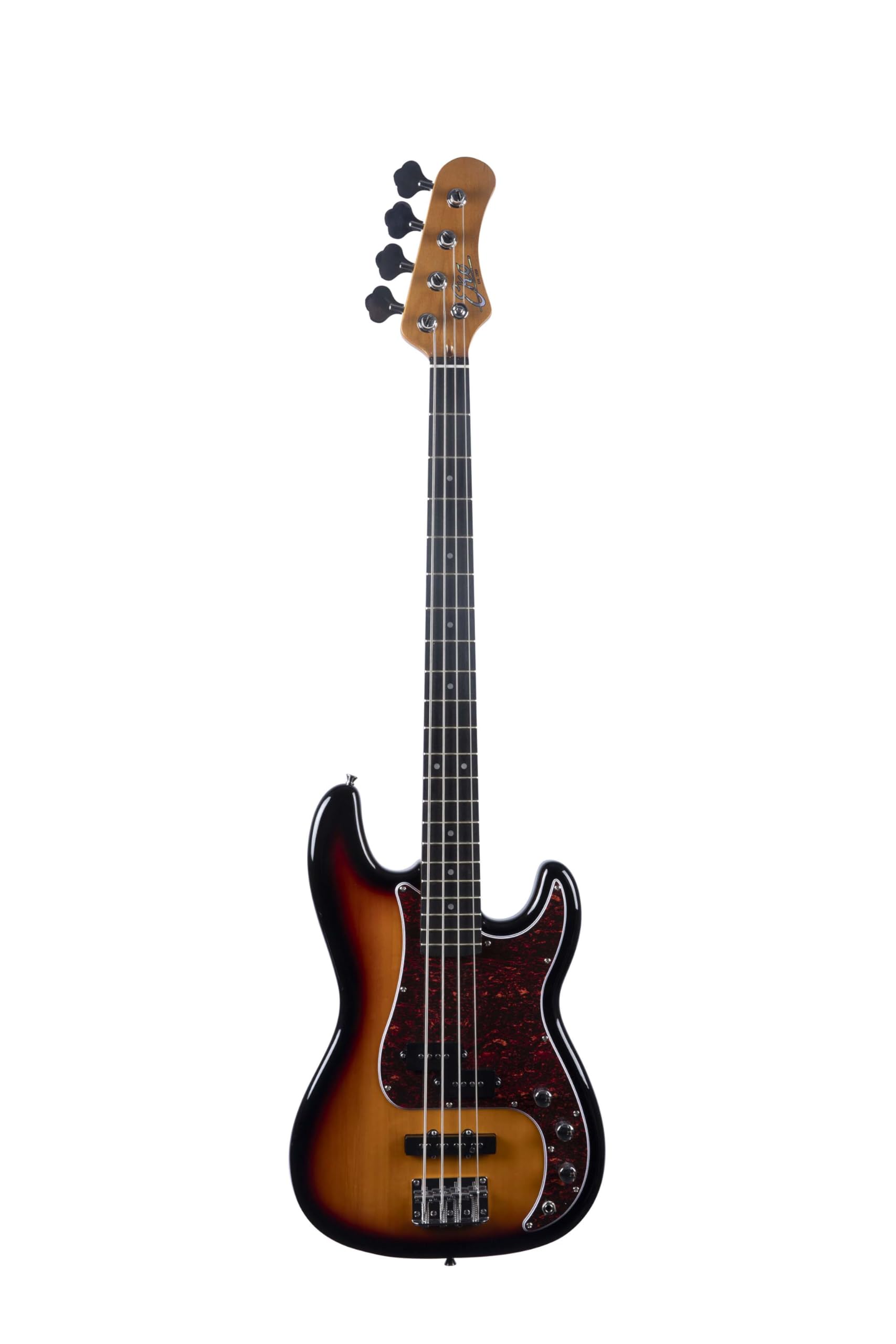 EKO GUITARS - Basso Elettrico PJ-300, 4 Corde, Corpo in Pioppo, Manico in Acero, Tastiera Laurel, Pickup PJ JB, Ponte Vintage, Design Precision Versatile, Colore Sunburst