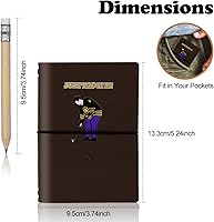 Vista 2 de Libro de puntuación de golf de cuero, libro de yardas de golf para estadísticas de práctica y registro redondo, libro de tarjetas de puntuación