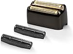 Gold Double Foil Shaver Head Replacement Foil and Cutter | Compatible with BaBylissPRO Barberology FXFS2 Shaver Models